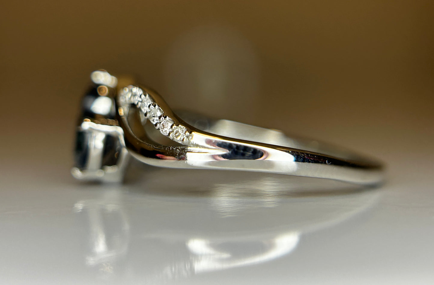 Beautiful 1.05 CT Unheated Ceylon Blue Sapphire Diamonds & 950 Platinum