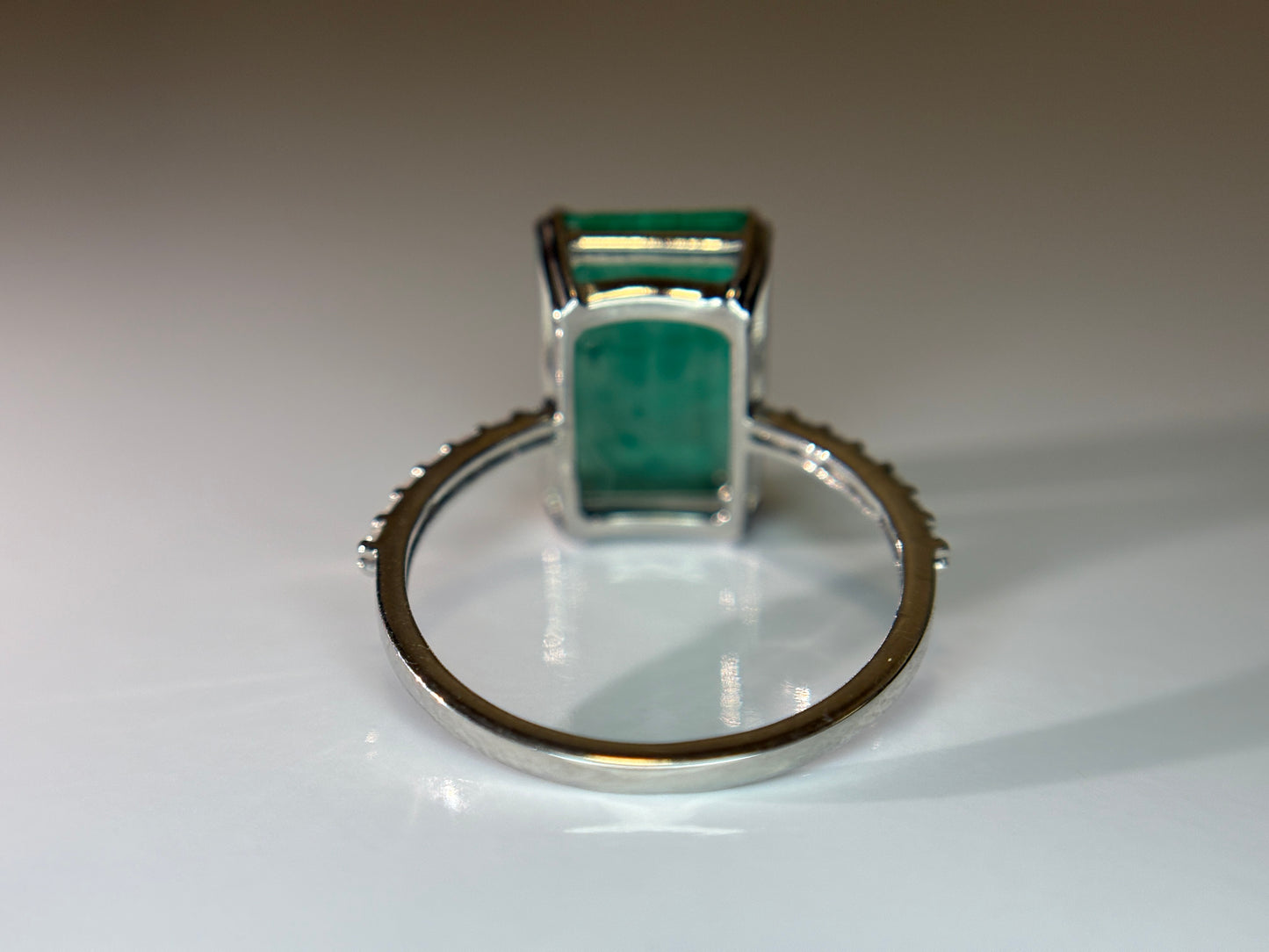 Beautiful 3.66 CT Natural Emerald Ring With Natural Diamonds & Platinum 950