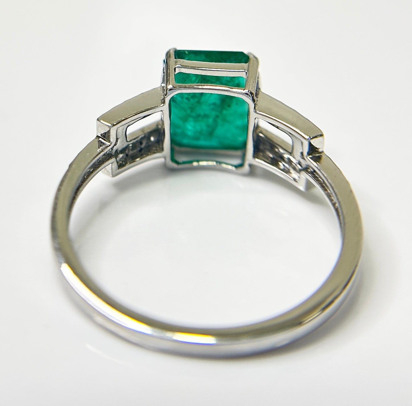 Beautiful Natural 2.64 CT Emerald Ring With Natural Diamonds & Platinum 950