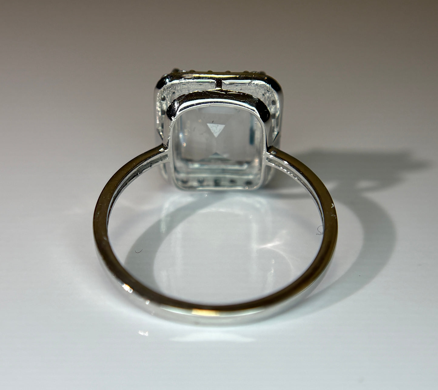 Beautiful 2.71 CT Natural Aquamarine Ring With Natural Diamonds & 950 Platinum