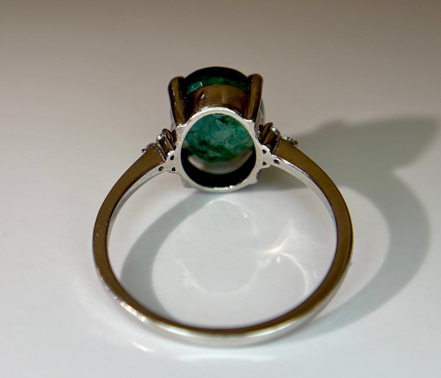 Beautiful 2.77 CT Natural Emerald Ring With Natural Diamonds & Platinum 950